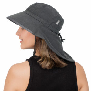 Adult Water Repellent Adventure Hats | Black