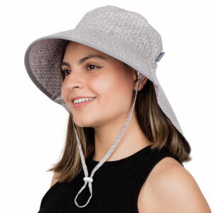 Adult Cotton Adventure Hats | Grey Herringbone