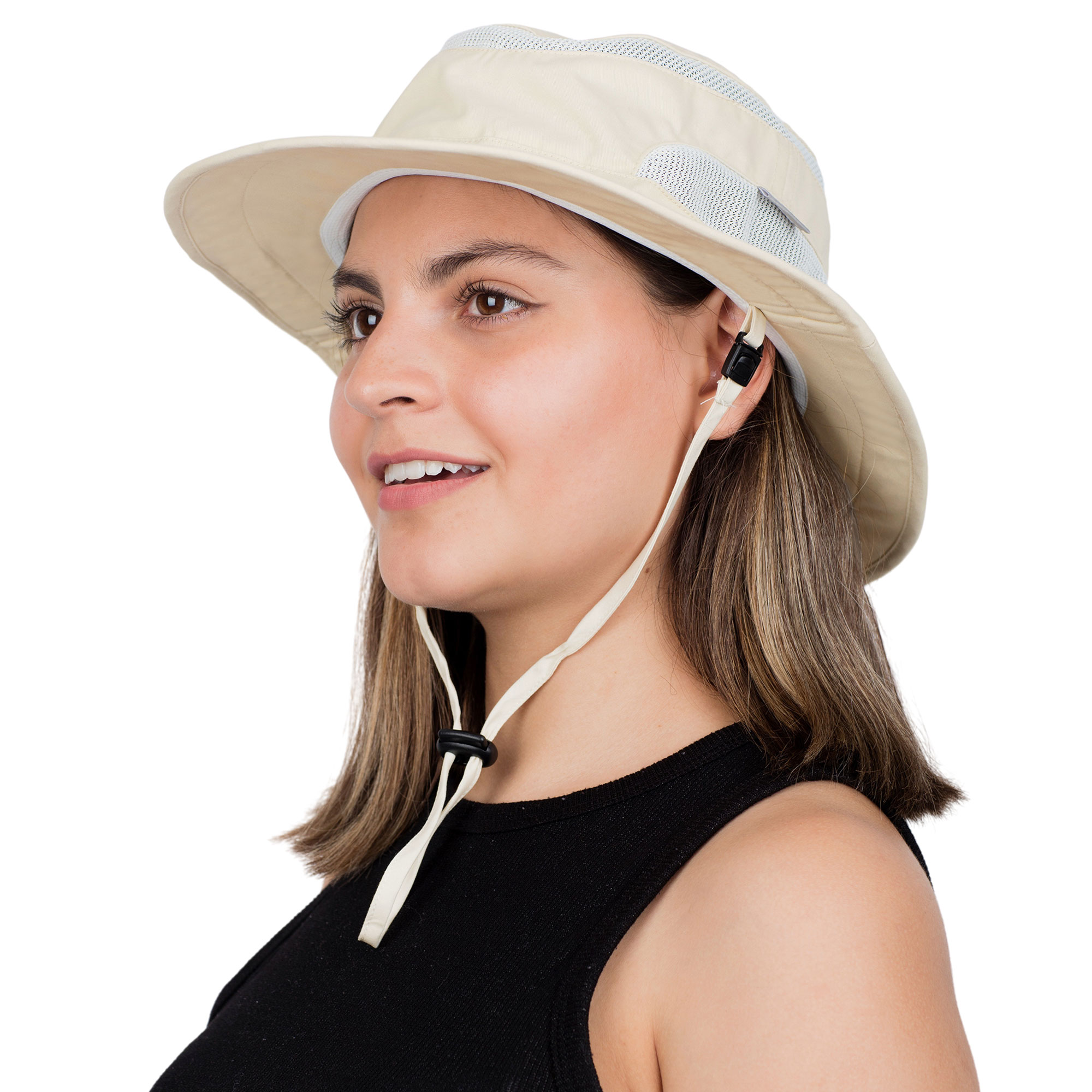 Adult Packable Hiking Hats, Beige for Men & Women
