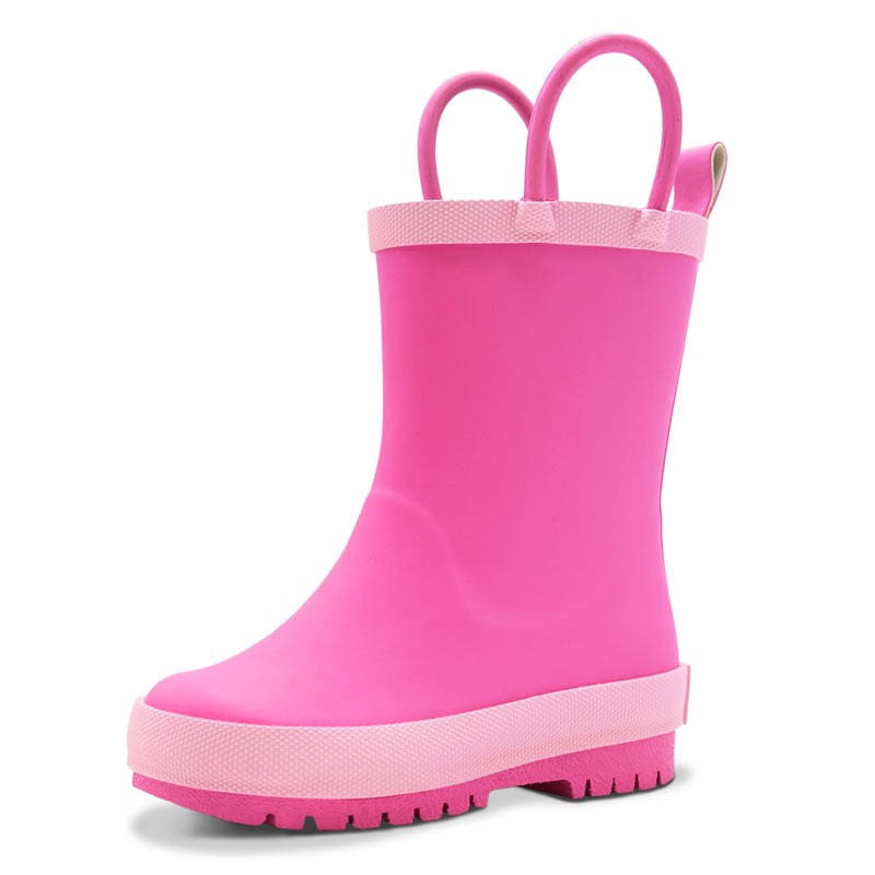 Kids Rubber Rain Boots | Watermelon Pink