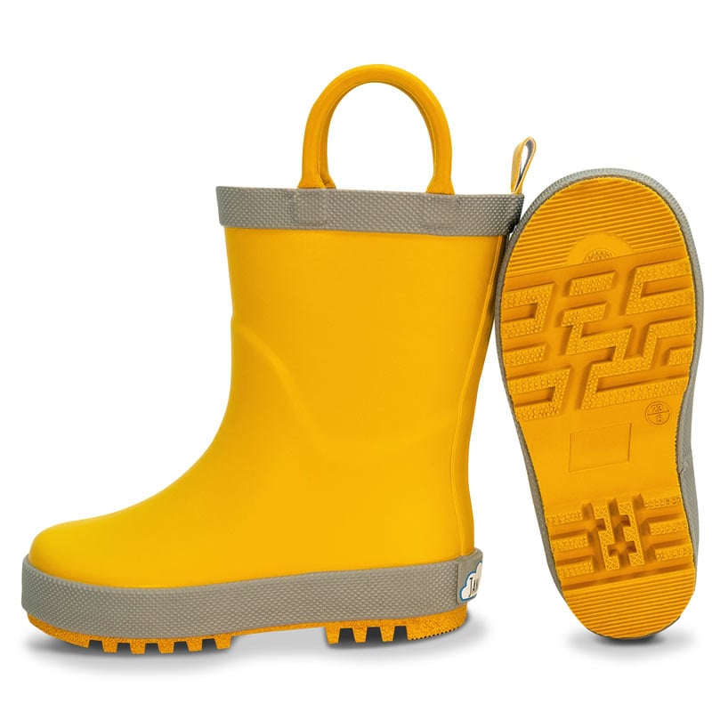 Kids Rubber Rain Boots | Yellow