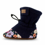 Baby Stay-Put Cozy Booties | Winter Flowers