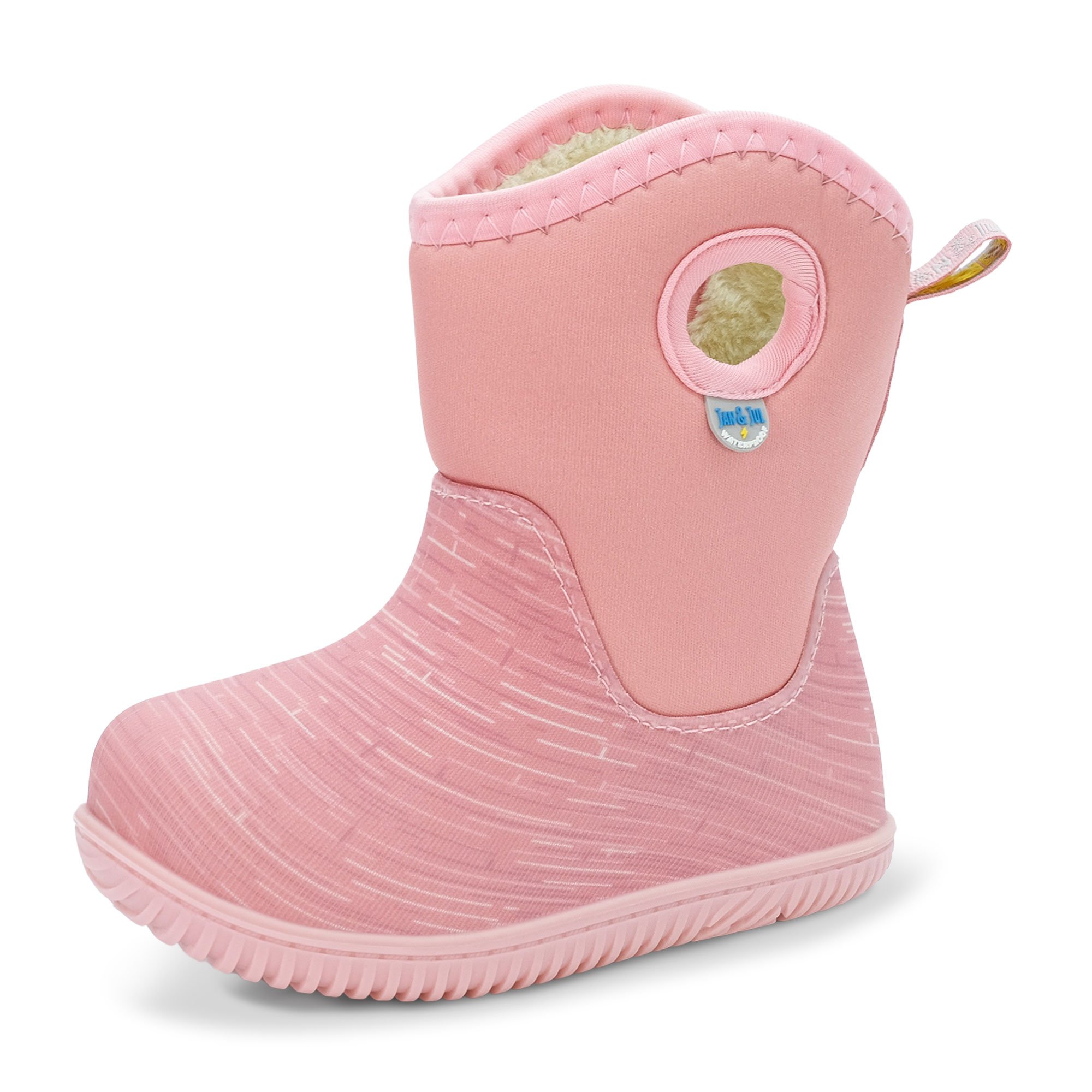 Kids Lite Waterproof Boots Dusty Pink Birch for Toddlers