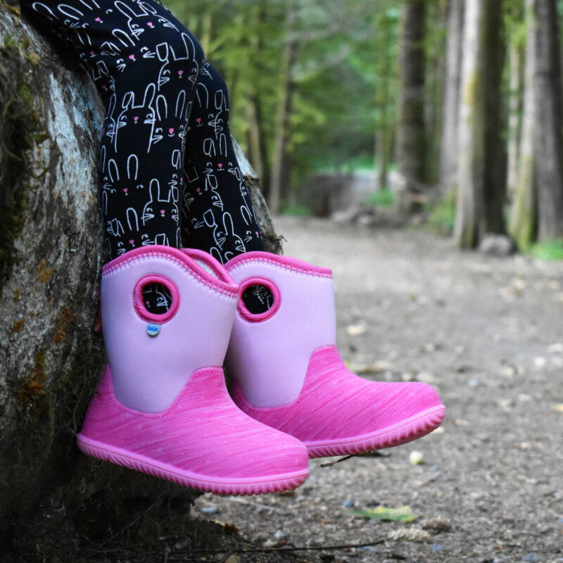 Kids Lite Waterproof Boots - Pink Birch