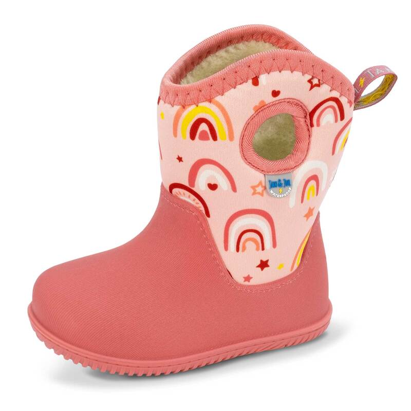Kids Lite Waterproof Boots | Pink Rainbow