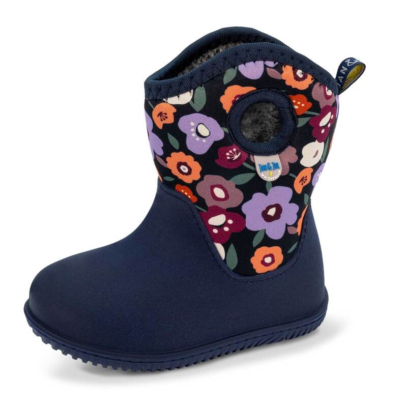 Kids Lite Waterproof Boots | Winter Flowers