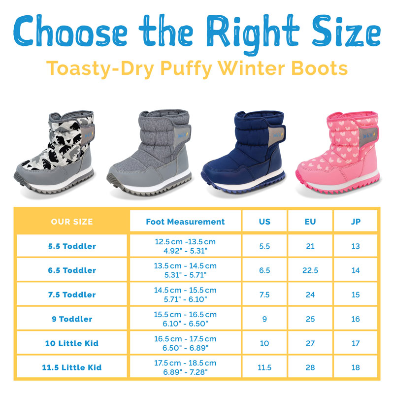 Kids Puffy Winter Boots