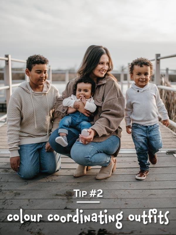 Colour Coordinating Outfits for family photos