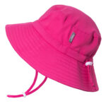 Kids Water Repellent Bucket Hats | Hot Pink