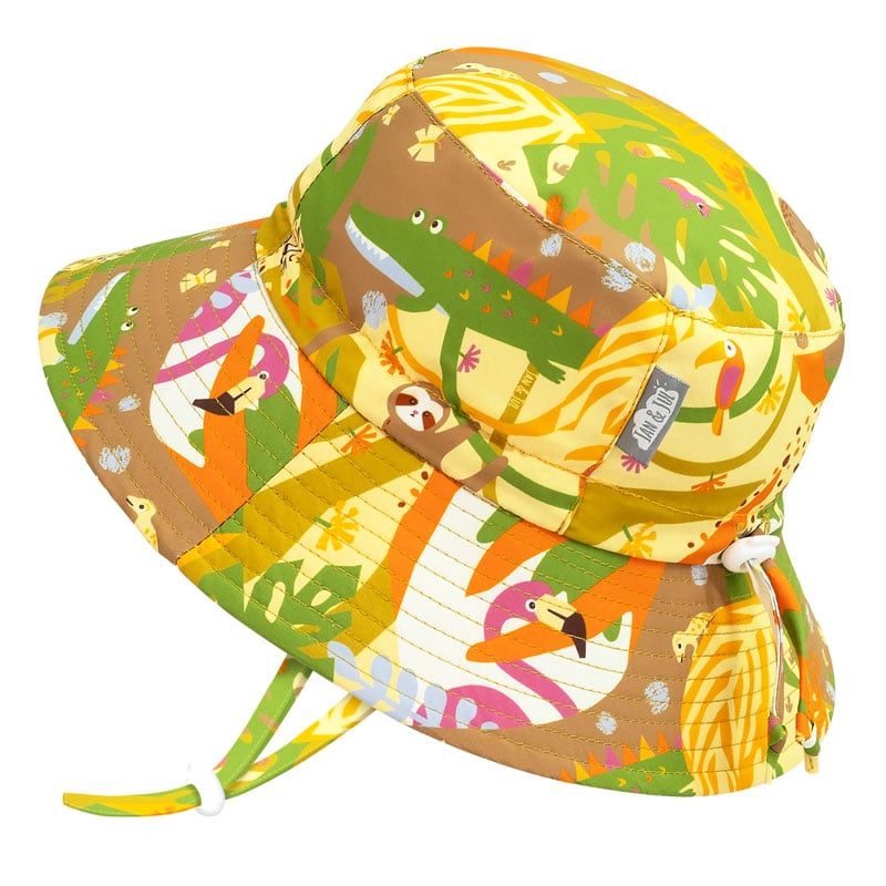 Kids Water Repellent Bucket Hats | Jungle Friends