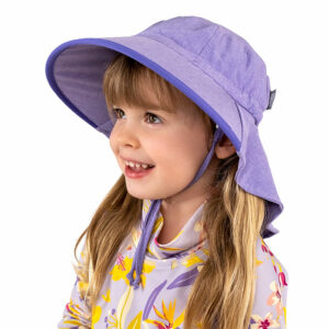Kids Water Repellent Adventure Hats | Purple