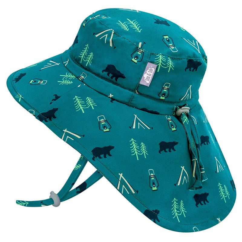 Kids Water Repellent Adventure Hats, Summer Camp