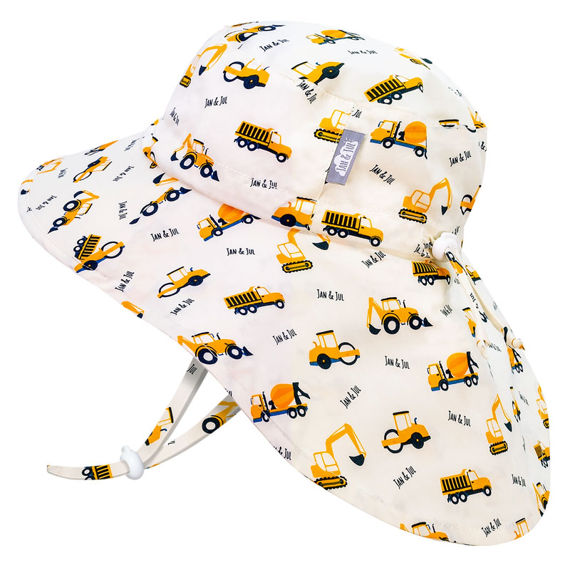 Jan & Jul Child Fishing Hat, Cotton Sun-hat for Kids with UV Protection  (Color: Yellow)