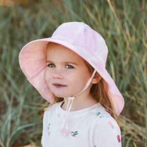 Kids Cotton Adventure Hats | Pink Tie-Dye