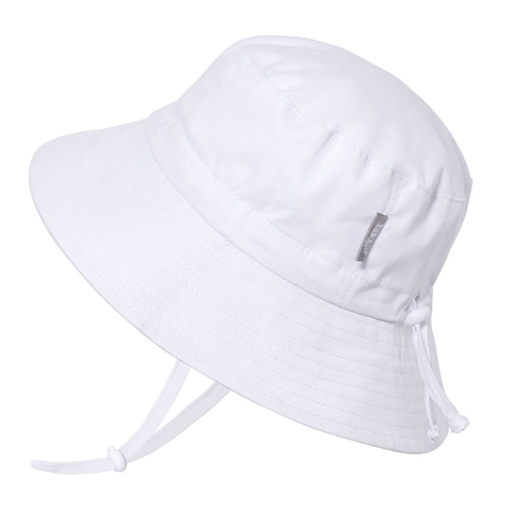 Kids Cotton Bucket Hats | White for Toddlers | Jan & Jul