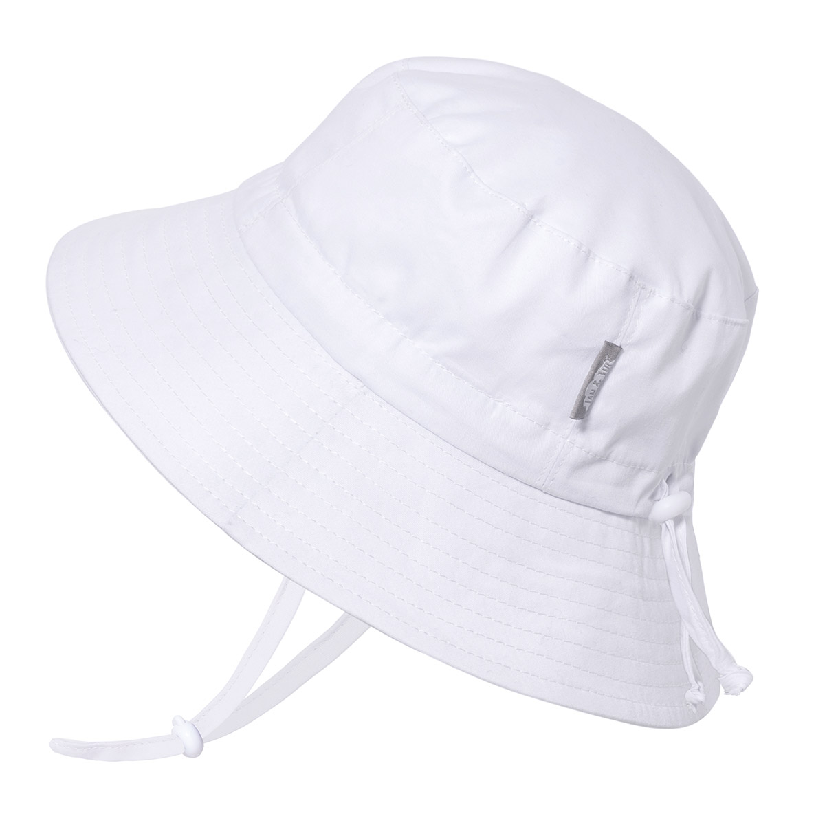 Kids Cotton Bucket Hats | White for Toddlers | Jan & Jul
