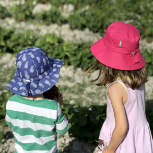 Kids Cotton Bucket Hats | Hot Pink
