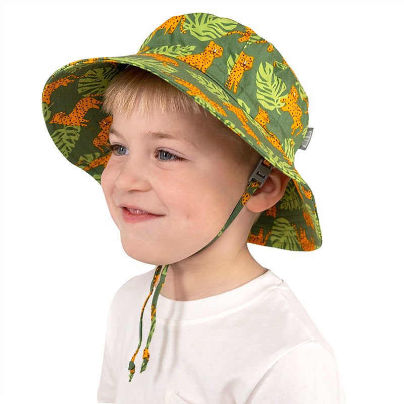 Kids Cotton Bucket Hats | Leopard
