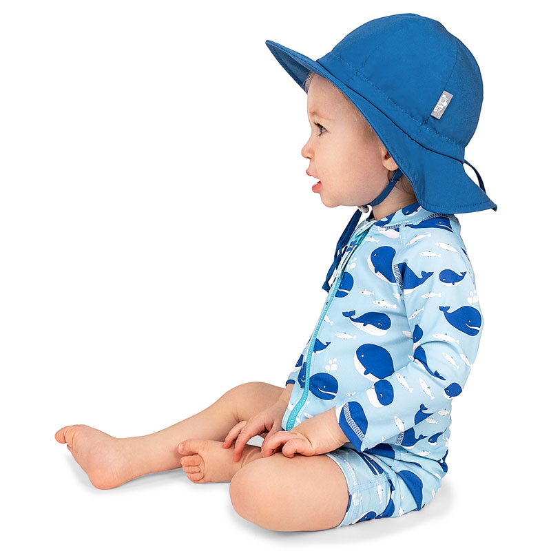Kids Cotton Floppy Hats | Atlantic Blue