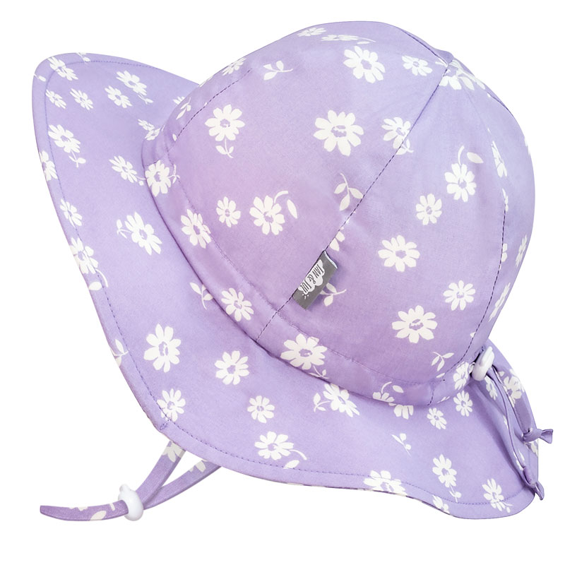 Kids Cotton Floppy Hats | Purple Daisy