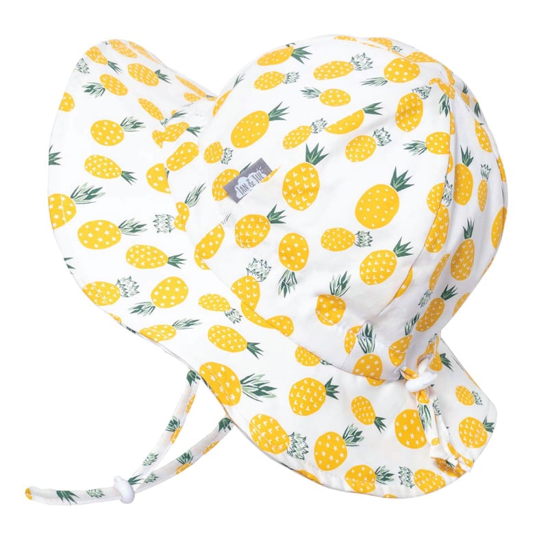 Kids Cotton Floppy Hats | Yellow Pineapple