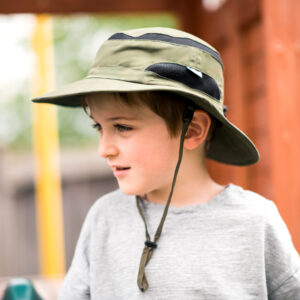 Kids Hiking Hats | Army Green