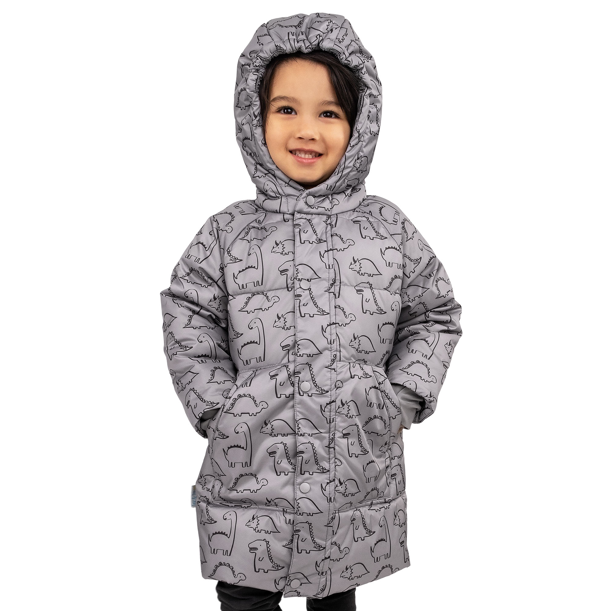 Coats Glacier Dino Winter Jan Kids | Jacket Insulated Snow & | Jul