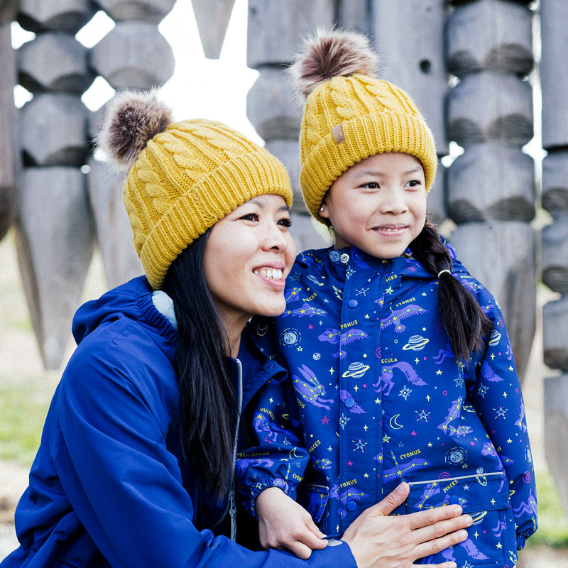 Adult Cable Knit Beanies | Mustard