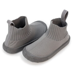 Kids High Top Knit Shoes | Grey