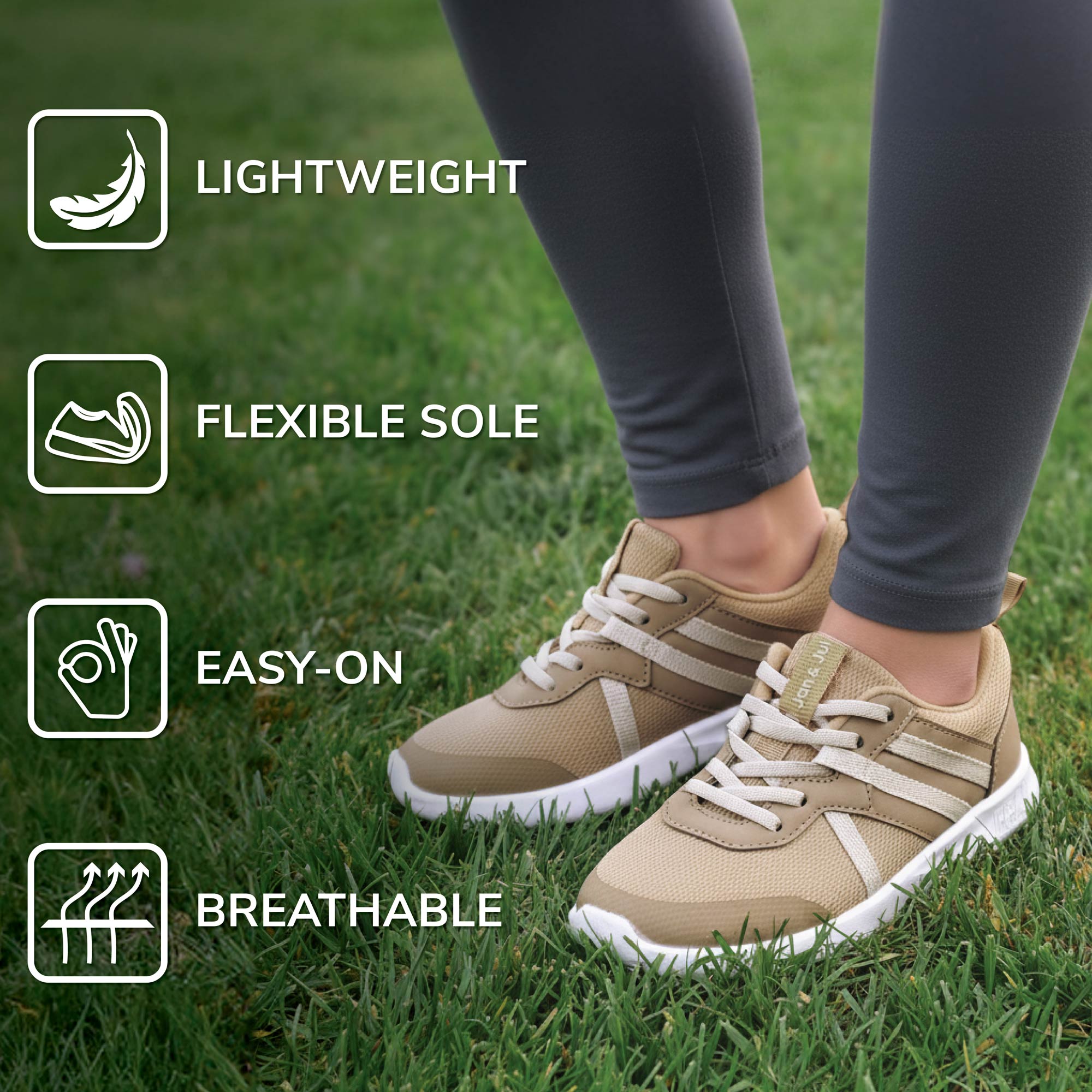 Jan & Jul Kids Lite Stripe Sneakers photo 5