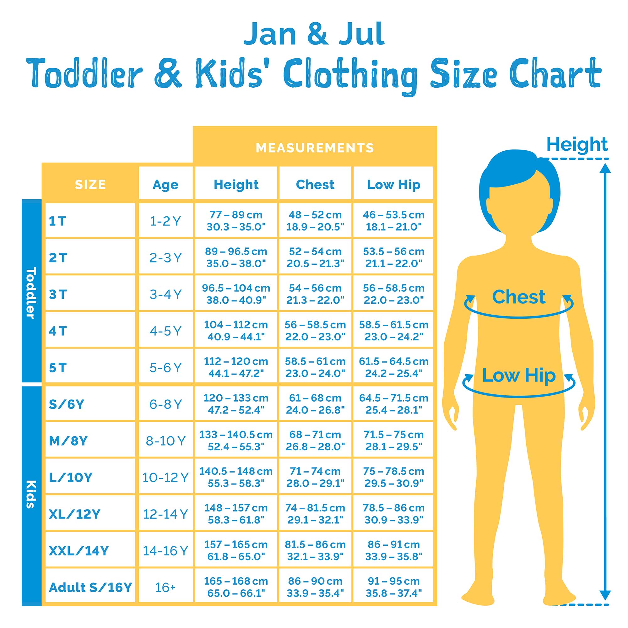 Children's Clothing - International Size Conversion Chart - kiwisizing.com