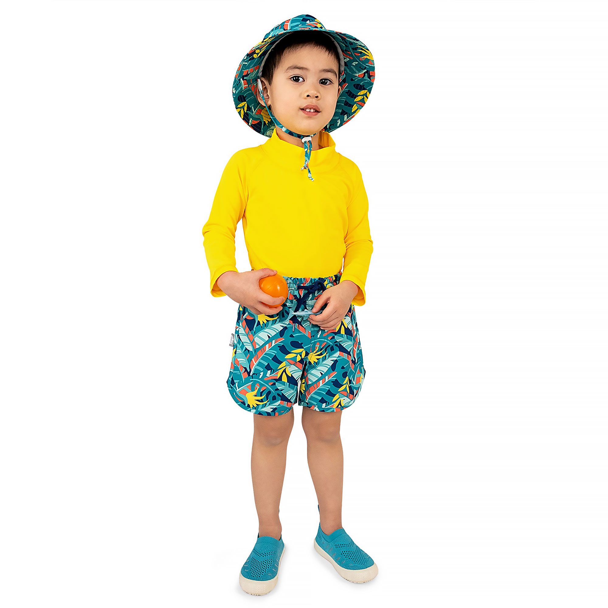 Kids UV Swim Shorts | Tropical