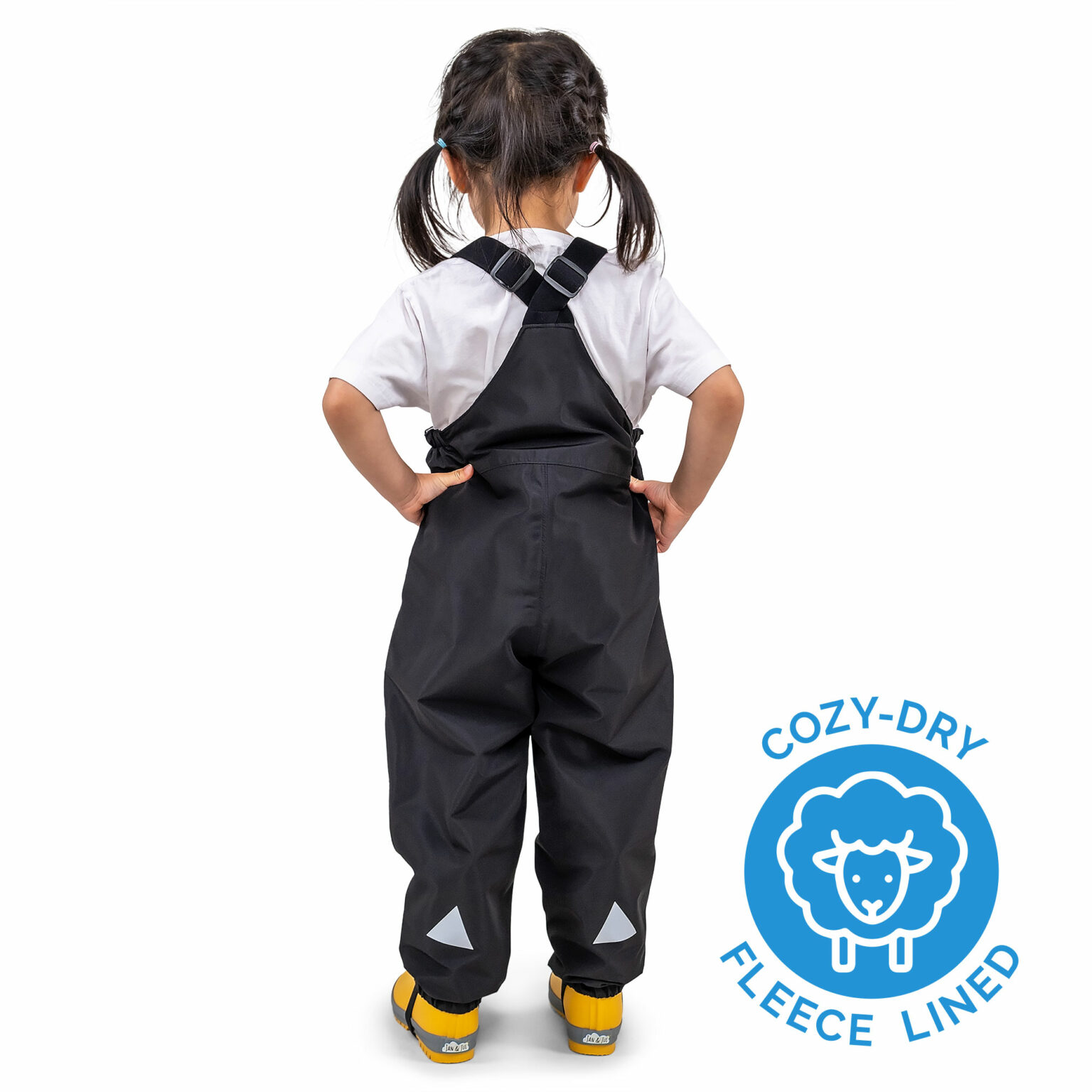Kids Lite Waterproof Boots | Black Birch for Toddlers | Jan & Jul