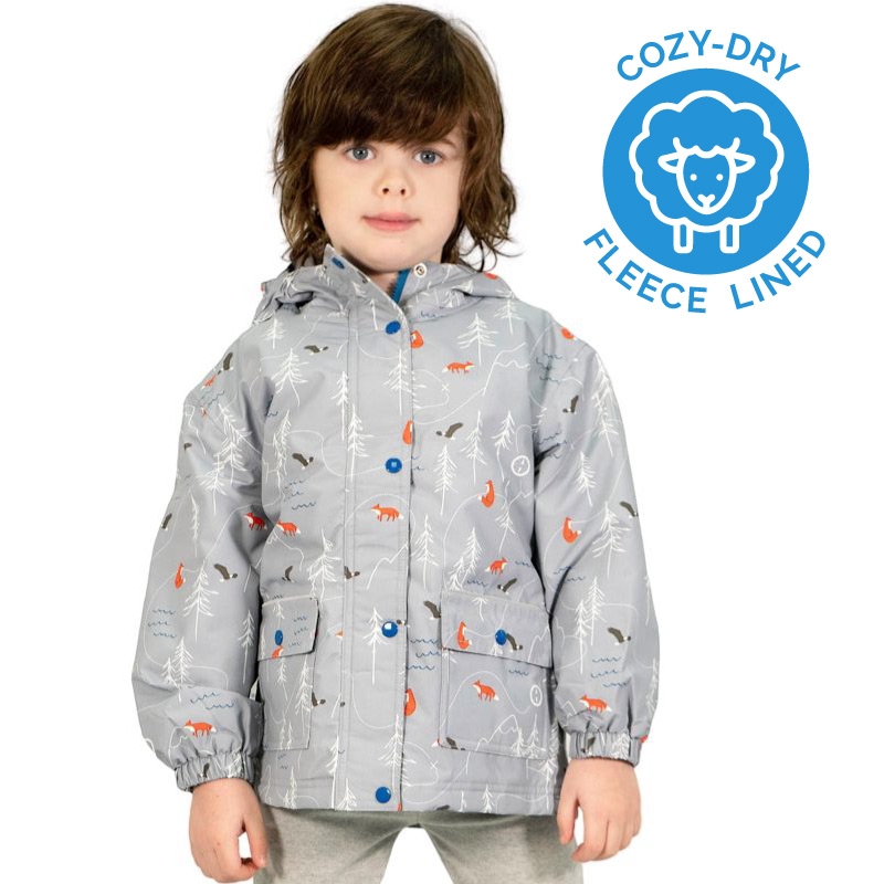 Kids Fleece Lined Rain Jackets | The Rockies Waterproof | Jan & Jul