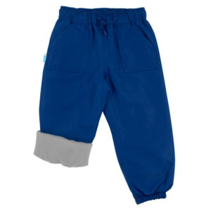 Kids Fleece Lined Rain Pants | Nebula Blue