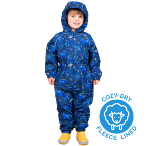 Kids Fleece Lined Rain Suits | Constellations