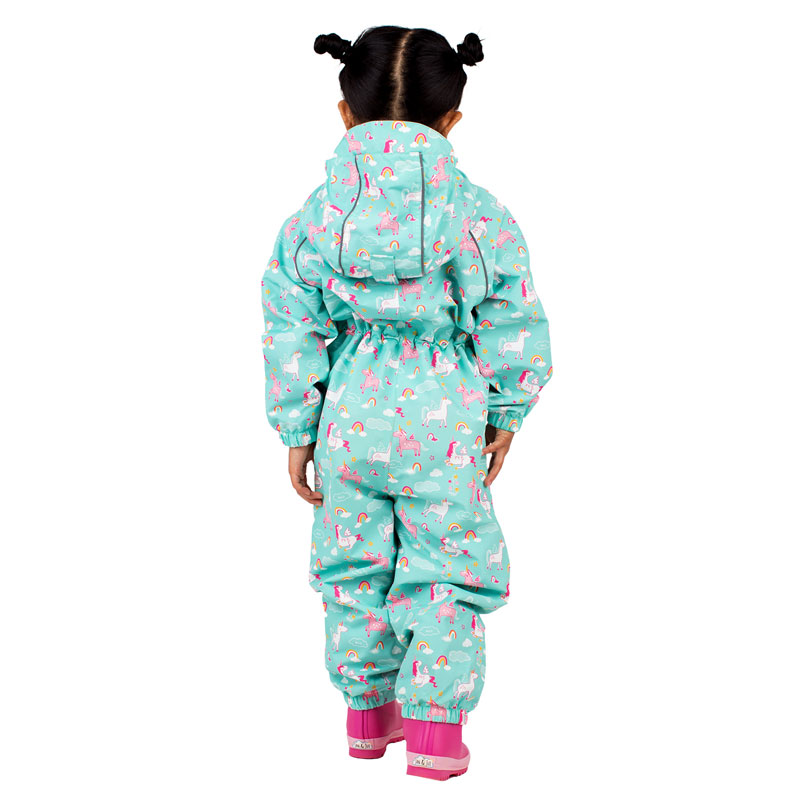 Kids Fleece Lined Rain Suits | Unicorn