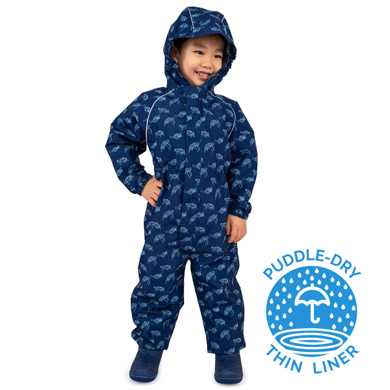 Kids Thin Lined Rain Suits Turtle Jan Jul